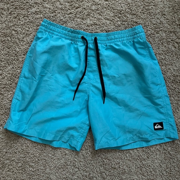 Quicksilver Men’s Light Blue Swim Trunks - Picture 1 of 3